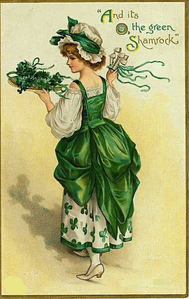 a vintage st patricks greeting